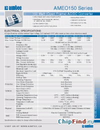 Datasheet AMEO150-3.3S manufacturer Aimtec