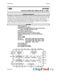 Datasheet AKD4395 manufacturer AKM