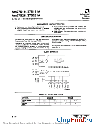 Datasheet AM27S181 manufacturer ALD