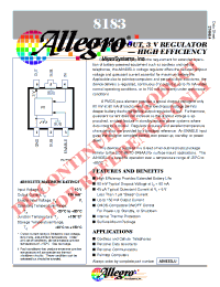Datasheet A8183SLU manufacturer Allegro