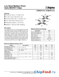 Datasheet AFM04P3-213 manufacturer Alpha