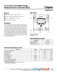 Datasheet AM038S1-00 manufacturer Alpha