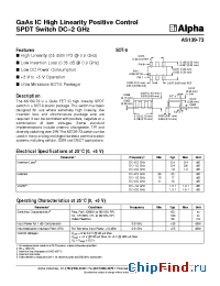 Datasheet AS139-73 manufacturer Alpha