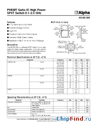 Datasheet AS166-300 manufacturer Alpha