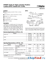 Datasheet AS173-73 manufacturer Alpha