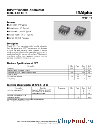 Datasheet AV101-12 manufacturer Alpha