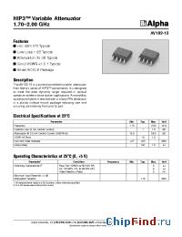 Datasheet AV102-12 manufacturer Alpha