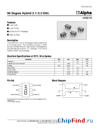Datasheet HY22-73 manufacturer Alpha