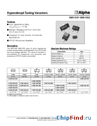 Datasheet SMV1249-001 manufacturer Alpha