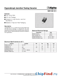 Datasheet SMV1281-011 manufacturer Alpha