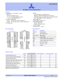 Datasheet AS4C256K16E0 manufacturer Alliance
