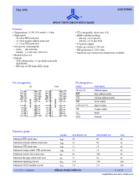 Datasheet AS4C4M4E1 manufacturer Alliance