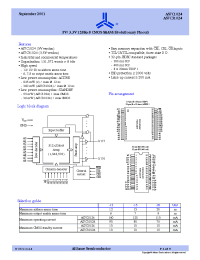 Datasheet AS7C1024-25 manufacturer Alliance