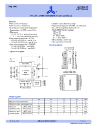 Datasheet AS7C1024A-12STC manufacturer Alliance