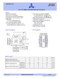 Datasheet AS7C1025-12 manufacturer Alliance