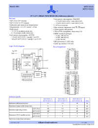 Datasheet AS7C1025-12TJI manufacturer Alliance
