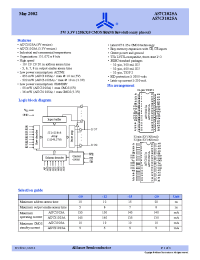 Datasheet AS7C1025A-12HFI manufacturer Alliance