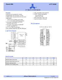 Datasheet AS7C1026B-20TI manufacturer Alliance