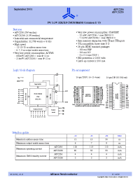 Datasheet AS7C256-12JI manufacturer Alliance