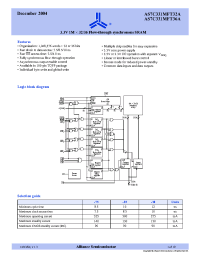Datasheet AS7C331MFT32A-10TQCN manufacturer Alliance