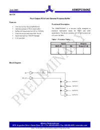 Datasheet ASM2P2304NZF-08-TT manufacturer Alliance