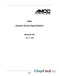 Datasheet AMAZON manufacturer AMCC