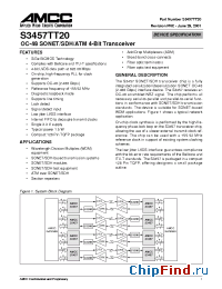 Datasheet S3457TT20 manufacturer AMCC