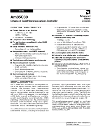 Datasheet 85C30 manufacturer AMD