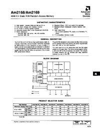 Datasheet AM2168 manufacturer AMD