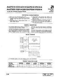 Datasheet AM27PS19125B3A manufacturer AMD