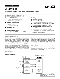 Datasheet AM27X010-120JC manufacturer AMD
