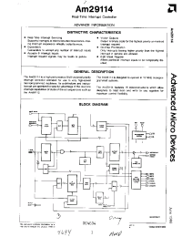 Datasheet AM29118 manufacturer AMD