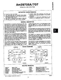Datasheet AM29705 manufacturer AMD