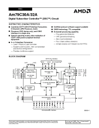 Datasheet AM79C30AJC manufacturer AMD