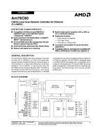 Datasheet AM79C90JCTR manufacturer AMD