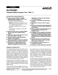 Datasheet AM79C981 manufacturer AMD