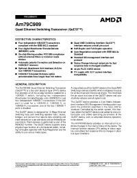 Datasheet AM79C989 manufacturer AMD