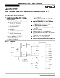 Datasheet AM79D2251JC manufacturer AMD