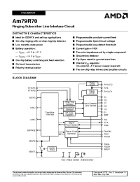 Datasheet AM79R70-1JC manufacturer AMD