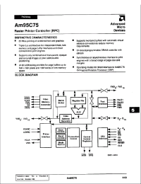 Datasheet AM95C75 manufacturer AMD