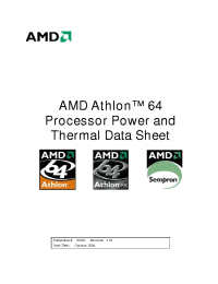 Datasheet ATHLON64 manufacturer AMD