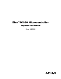 Datasheet ELANSC520 manufacturer AMD