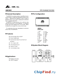 Datasheet AME9001AETH manufacturer AME
