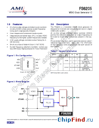 Datasheet FS6205 manufacturer AMI