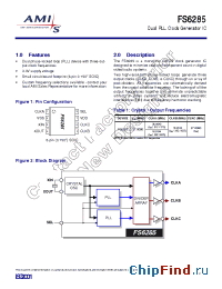 Datasheet FS6285 manufacturer AMI
