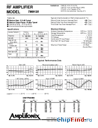 Datasheet BX9125 manufacturer Amplifonix