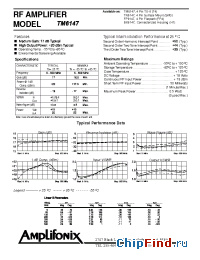 Datasheet PN6147 manufacturer Amplifonix