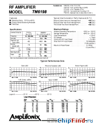 Datasheet PN6198 manufacturer Amplifonix