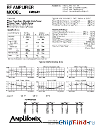 Datasheet PN6443 manufacturer Amplifonix