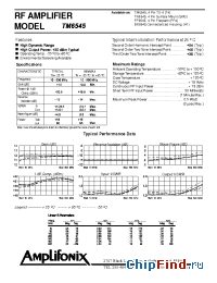 Datasheet PN6545 manufacturer Amplifonix